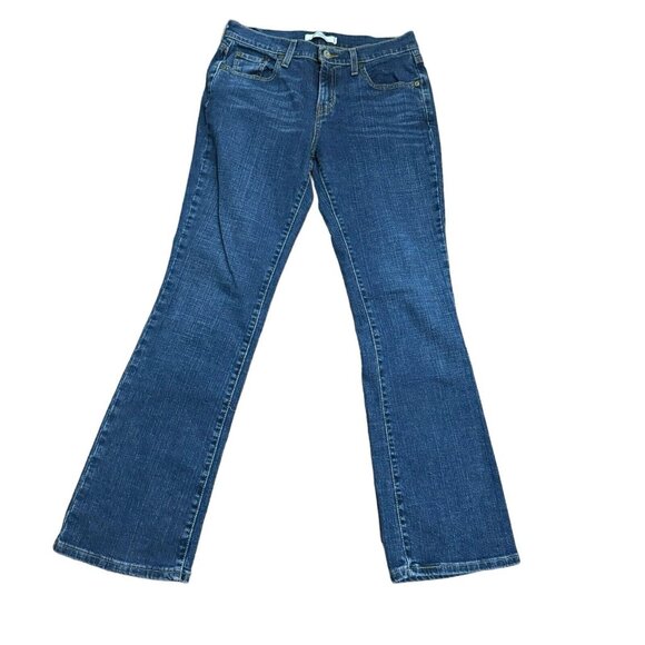 Levis 515 Womens Jeans Size‎ 6M Boot Cut Mid Rise Medium Wash Denim Blue Jeans - Picture 1 of 6